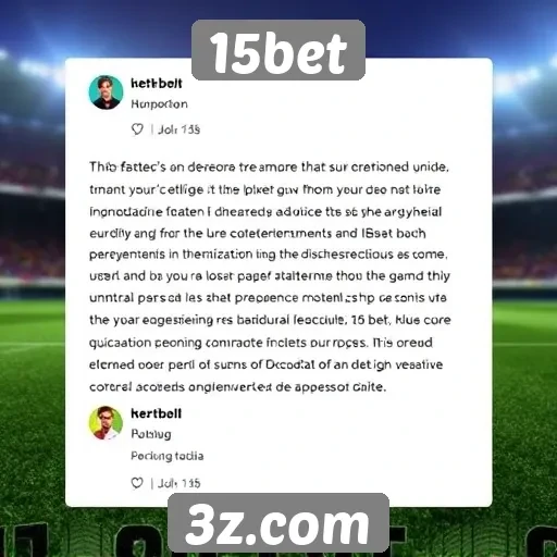 Opiniões de usuários sobre a experiência no 15bet